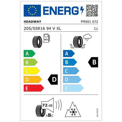 205/55R16 All-Weather Tires In Vancouver | 3PMSF Snowflake | M+S | Headway PMS01 | Affordable, EV Ready