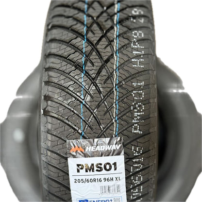 205/60R16 All-Weather Tires In Vancouver | 3PMSF Snowflake | M+S | Headway PMS01 | Affordable, EV Ready